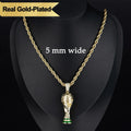 Holylegend 14K Real Gold Plated 2026 World Cup Rope Chain,24 Inches Long and 5Mm Wide, Hand-Polished and Multi-Plated, Suitable for Daily Wear