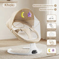 5-Speed Adjustable Baby Electric Swing, Portable Anti-Recline Newborn Rocking Chair