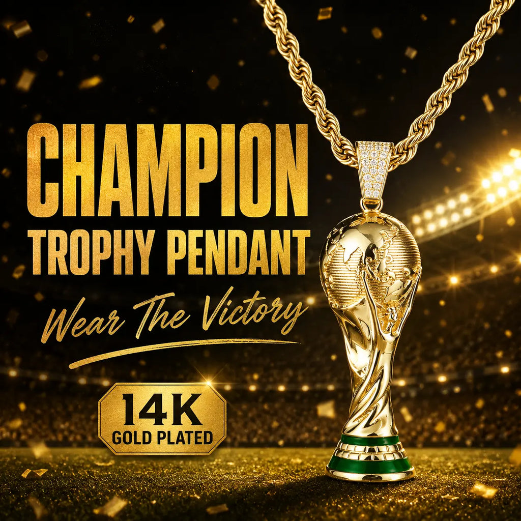 Holylegend 14K Real Gold Plated 2026 World Cup Rope Chain,24 Inches Long and 5Mm Wide, Hand-Polished and Multi-Plated, Suitable for Daily Wear