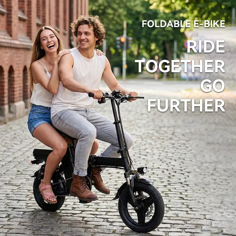 Folding Electric Bicycle (Ebike) with 500W Motor, 48V 15Ah Battery, 14-Level Shock Absorption, 45Km Range, Dual Disc Brakes, UL2849 Certification for Hardcore Outdoor Cycling, Smart Features, Ebikes