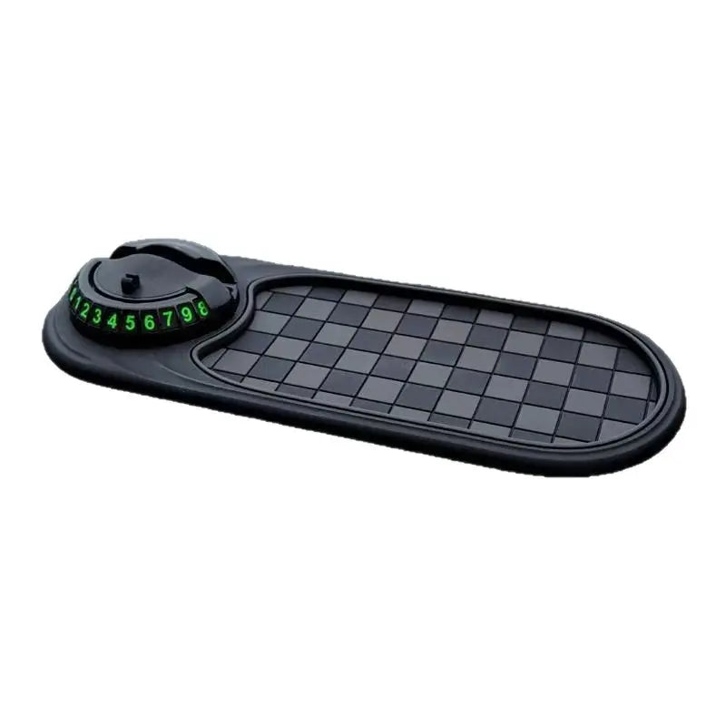 【Fathersdaygift】Universal Anti-Slip Car Dashboard Mat with 360°Rotating Phone Holder - Multi-Functionalorganizer Pad for Phones, Sunglasses, Keys, Anddaily Essentials 1 Carplay Screen Slot Mountinterior Accessories