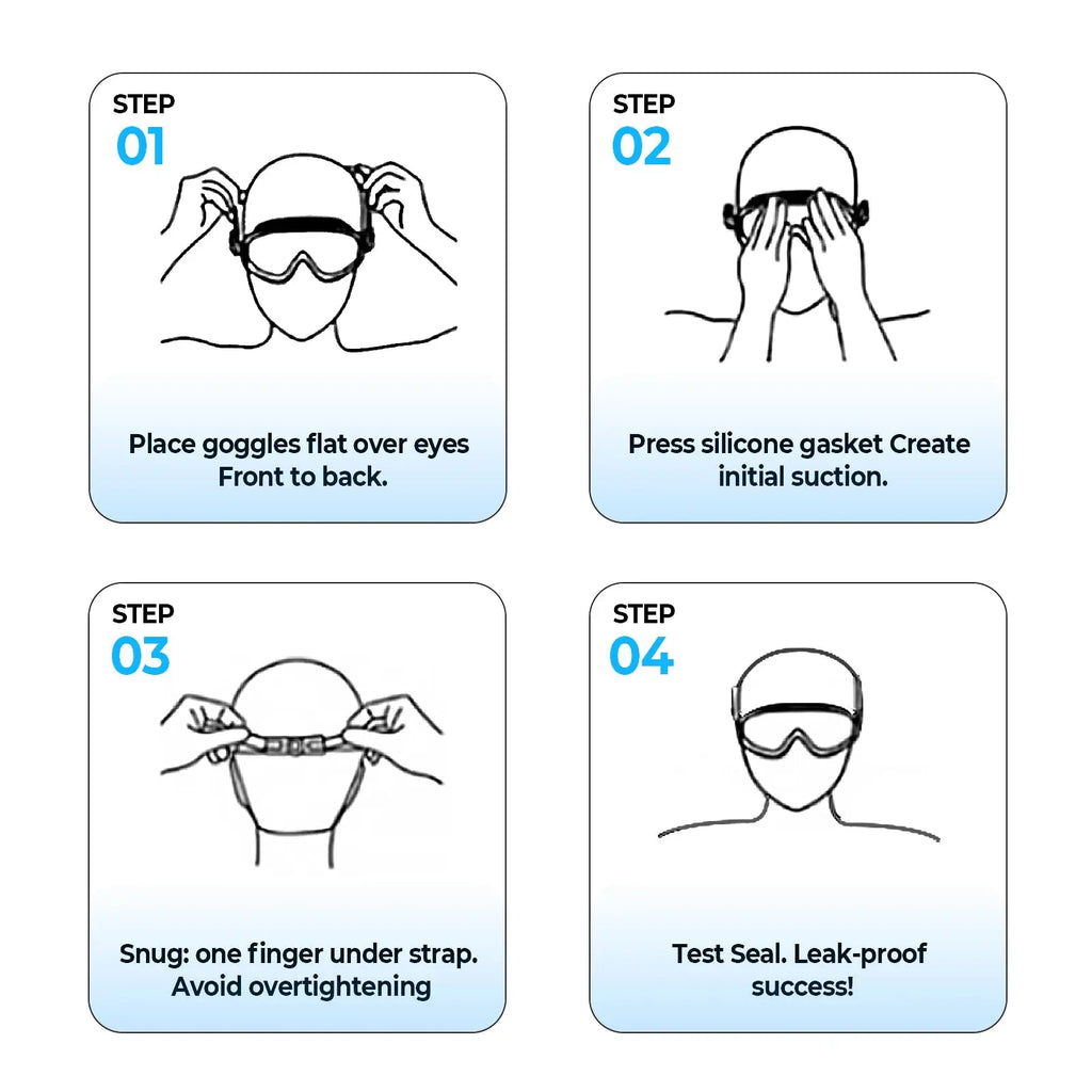 3/2Pack Adult Swim Goggles, Wide View UV400 Anti-Fog Leakproof Swimming Glasses with Nose Clips, Unisex for Outdoor Water Sports,Summervibes Outdoorfun
