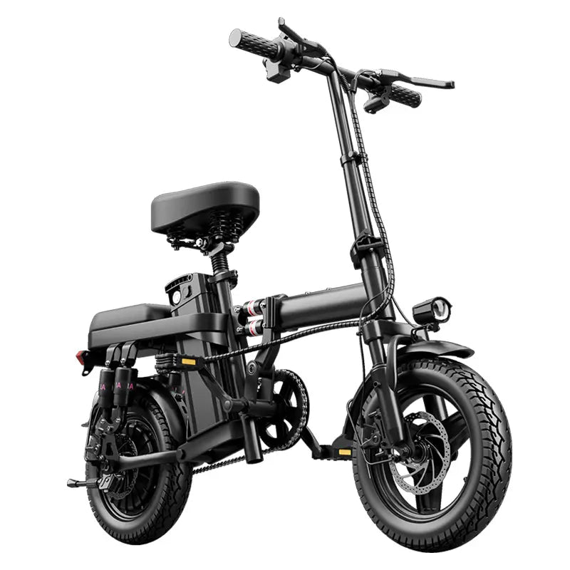 Folding Electric Bicycle (Ebike) with 500W Motor, 48V 15Ah Battery, 14-Level Shock Absorption, 45Km Range, Dual Disc Brakes, UL2849 Certification for Hardcore Outdoor Cycling, Smart Features, Ebikes