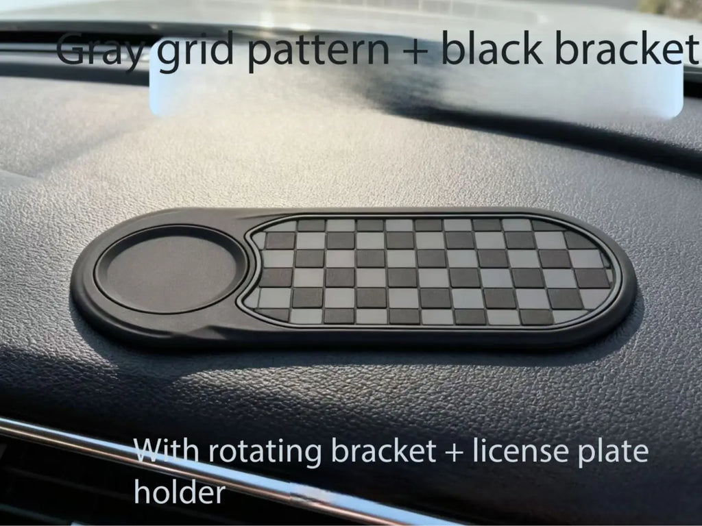 【Fathersdaygift】Universal Anti-Slip Car Dashboard Mat with 360°Rotating Phone Holder - Multi-Functionalorganizer Pad for Phones, Sunglasses, Keys, Anddaily Essentials 1 Carplay Screen Slot Mountinterior Accessories